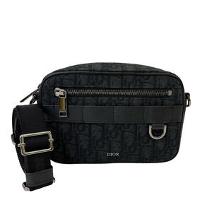 Christian Dior Oblique Shoulder Bag Canvas